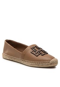 Tory Burch Espadryle Ines Espadrile 88767 Brązowy. Kolor: brązowy. Materiał: skóra