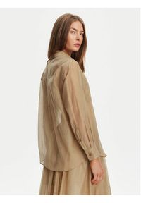 Marella Koszula Cennare 2513111025 Beżowy Regular Fit. Kolor: beżowy. Materiał: bawełna #3