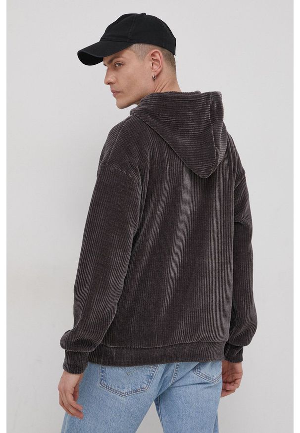 Jack & Jones Bluza męska kolor szary z kapturem gładka. Typ kołnierza: kaptur. Kolor: szary. Materiał: dzianina. Wzór: gładki