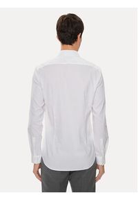 Calvin Klein Koszula K10K113182 Biały Slim Fit. Kolor: biały. Materiał: syntetyk