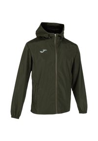 Kurtki uniwersalne męskie Joma Elite Vii Rain Jacket. Typ kołnierza: kaptur. Kolor: zielony #1