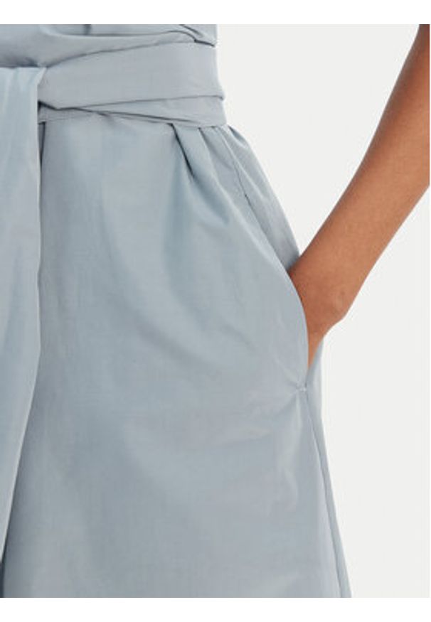 Weekend Max Mara Sukienka codzienna Pioppo 2615221152 Błękitny Regular Fit. Okazja: na co dzień. Kolor: niebieski. Materiał: syntetyk. Typ sukienki: proste. Styl: casual