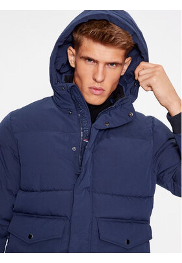 Jack & Jones Kurtka zimowa 12236040 Granatowy Regular Fit. Kolor: niebieski. Materiał: syntetyk. Sezon: zima