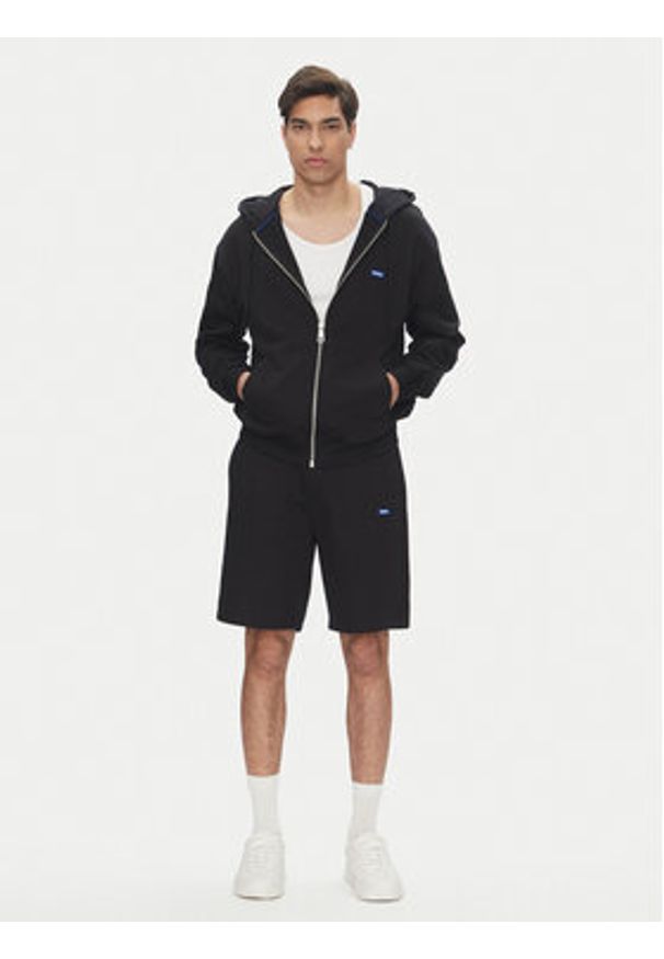 Hugo - HUGO Szorty sportowe Nasensio 50522364 Czarny Regular Fit. Kolor: czarny. Materiał: bawełna. Styl: sportowy