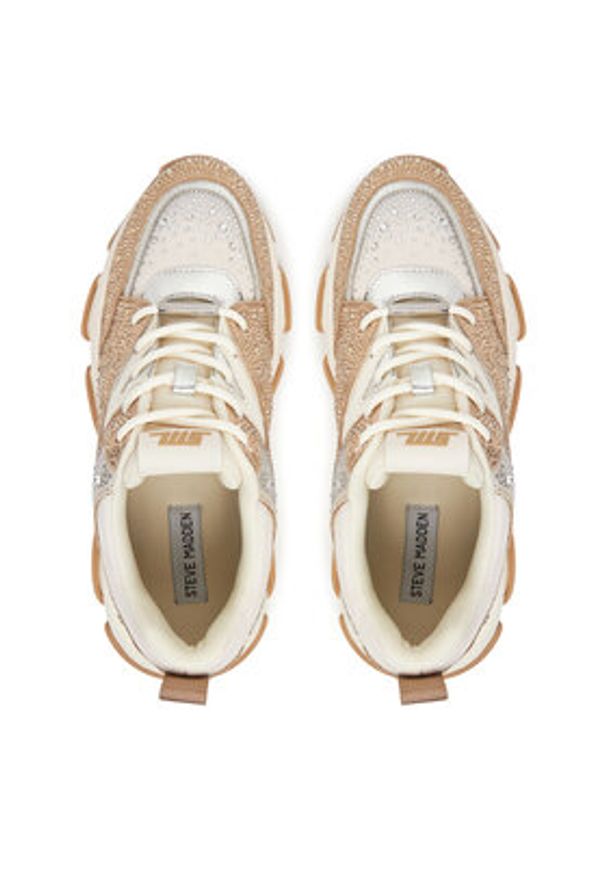 Steve Madden Sneakersy Privy SM19000082 Beżowy. Kolor: beżowy. Materiał: materiał