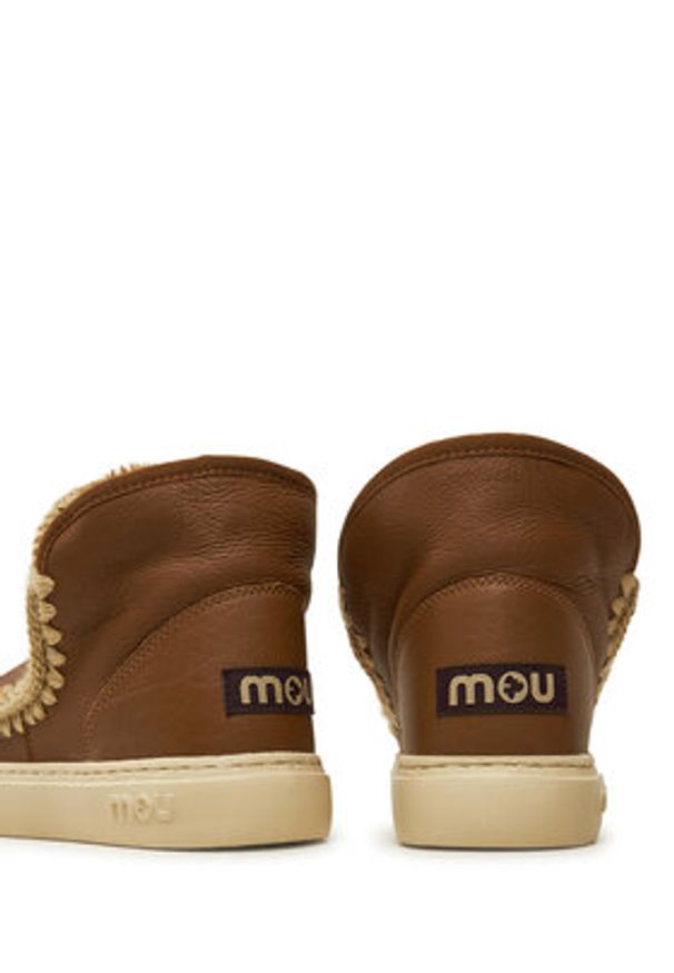 Mou Śniegowce Eskimo Sneaker Bold FW411000B Brązowy. Kolor: brązowy. Materiał: skóra