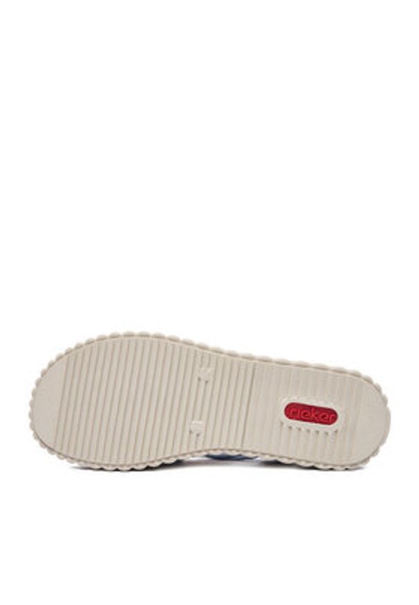 Rieker Sandały CEO-69246-10 Niebieski jasny. Kolor: niebieski. Materiał: materiał