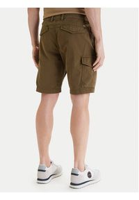 Napapijri Szorty materiałowe N-Deline NP0A4HOT Khaki Regular Fit. Kolor: brązowy. Materiał: bawełna #3