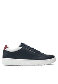 TOMMY HILFIGER - Tommy Hilfiger Sneakersy FM0FM05369 Granatowy. Kolor: niebieski. Materiał: skóra