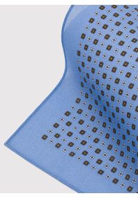 Pako Lorente - PAKO LORENTE – Niebieska poszetka w mikrowzór. Kolor: niebieski. Materiał: bawełna #2