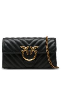 Pinko Torebka Love One Wallet C PE 23 PLTT 100062 A0GK Czarny. Kolor: czarny. Materiał: skórzane