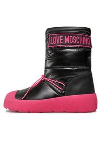 Love Moschino - LOVE MOSCHINO Śniegowce JA15855H0HIN000C Czarny. Kolor: czarny. Materiał: skóra #7