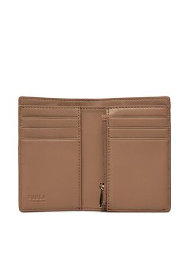 Furla Portfel Flow S Compact Wallet WP00401-BX2045-1257S-1007 Beżowy. Kolor: beżowy. Materiał: skóra