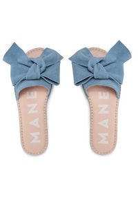 Manebi Espadryle Sandals With Bow M 3.0 J0 Niebieski. Kolor: niebieski. Materiał: skóra, zamsz #3