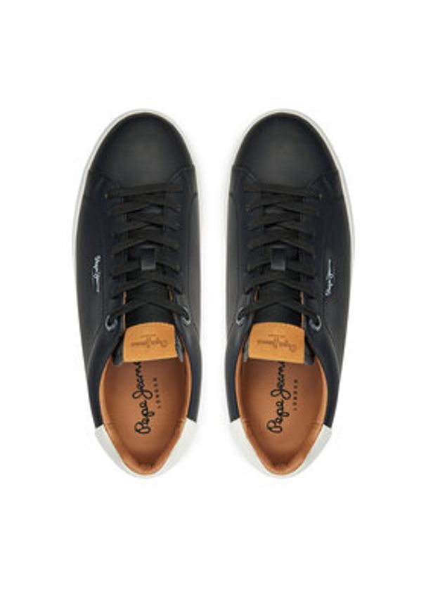 Pepe Jeans Sneakersy Camden Club M PMS00020 Czarny. Kolor: czarny. Materiał: skóra