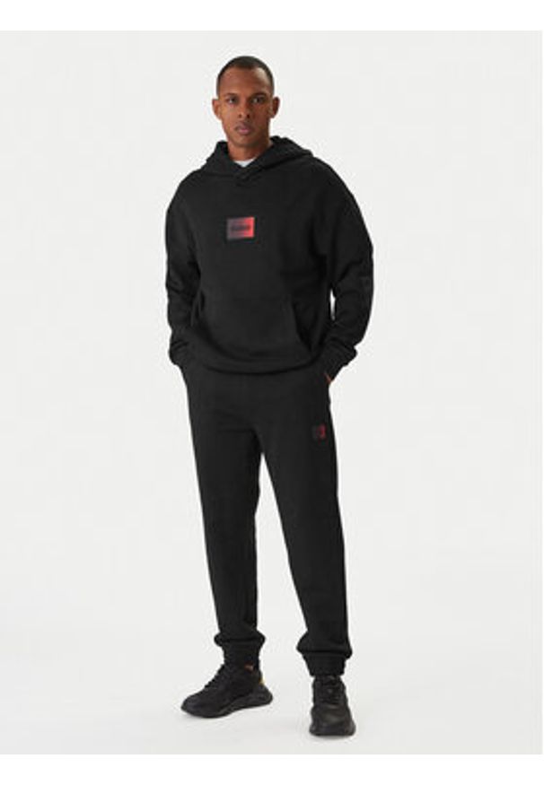 Hugo - HUGO Bluza Danohood 50553145 Czarny Relaxed Fit. Kolor: czarny. Materiał: bawełna