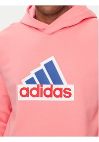 Adidas - adidas Bluza Future Icons Badge of Sport IS9597 Różowy Relaxed Fit. Kolor: różowy. Materiał: bawełna. Styl: sportowy