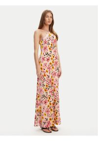 STAUD Sukienka letnia Cubism R25S2272BR Kolorowy Regular Fit. Materiał: wiskoza. Wzór: kolorowy. Sezon: lato