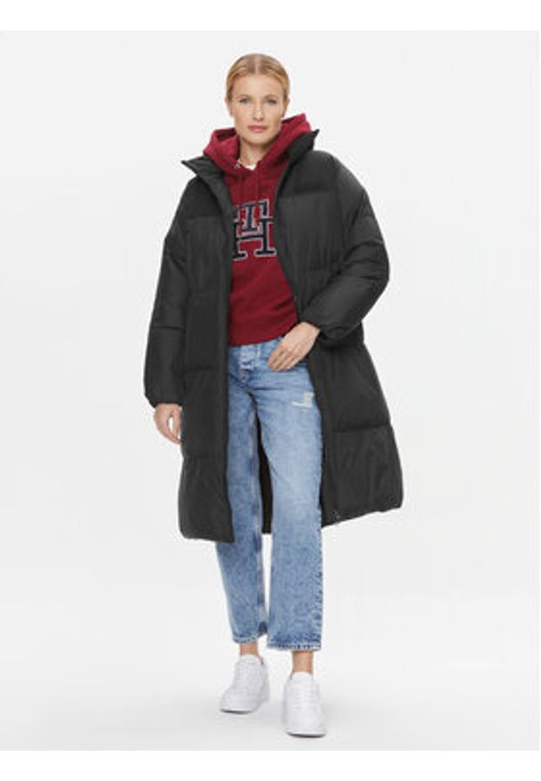 TOMMY HILFIGER - Tommy Hilfiger Kurtka zimowa New York WW0WW39749 Czarny Relaxed Fit. Kolor: czarny. Materiał: syntetyk. Sezon: zima