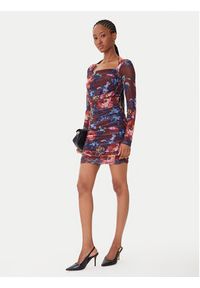 Guess Sukienka koktajlowa W5BK65 KCZC2 Kolorowy Slim Fit. Materiał: syntetyk. Wzór: kolorowy. Styl: wizytowy #3