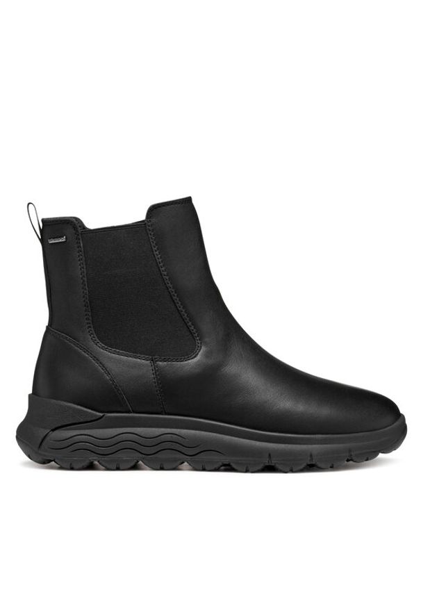 Geox Botki D Spherica 4X4 B Abx D5626A 00085 C9999 Czarny. Kolor: czarny. Materiał: skóra