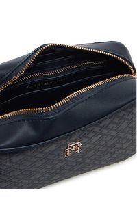 TOMMY HILFIGER - Tommy Hilfiger Torebka Th Distinct Camera Bag Mono AW0AW17221 Granatowy. Kolor: niebieski. Materiał: skórzane #4