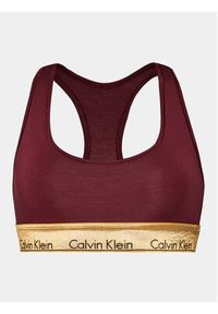 Calvin Klein Underwear Biustonosz top 000QF7445E Bordowy. Kolor: czerwony. Materiał: bawełna