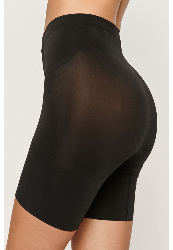 Spanx - Szorty modelujące Oncore Mid-Thigh. Kolor: czarny. Materiał: dzianina. Wzór: gładki