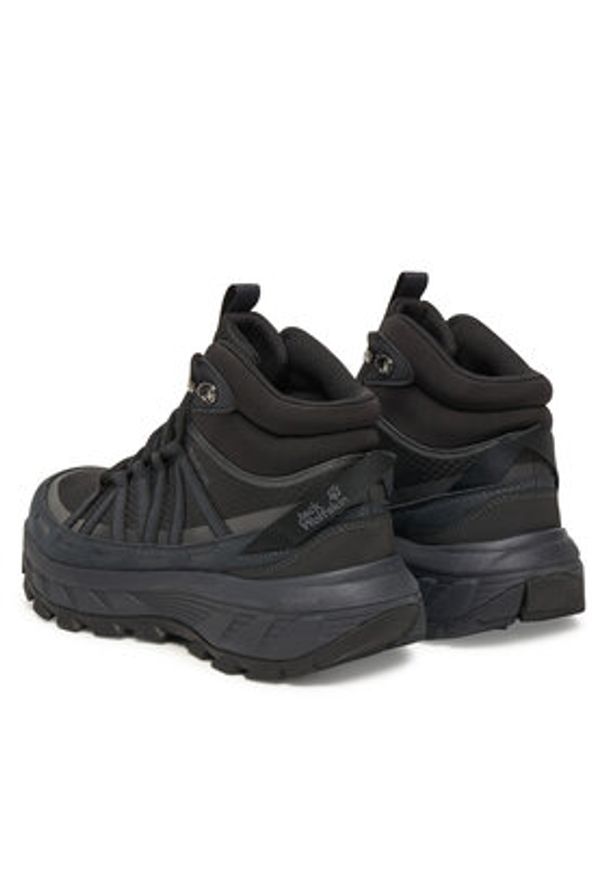 Jack Wolfskin Trekkingi Wild Hike Texapore Mid W Czarny. Kolor: czarny. Materiał: materiał