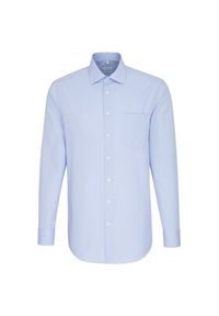 Seidensticker Koszula 01.193660 Błękitny Regular Fit. Kolor: niebieski. Materiał: bawełna #10