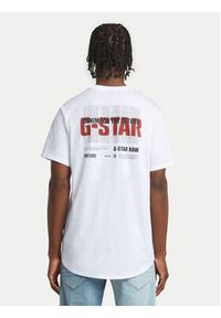 G-Star RAW - G-Star Raw T-Shirt Lash Back D26043-C372 Biały Relaxed Fit. Kolor: biały. Materiał: bawełna