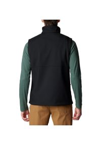 columbia - Bezrękawnik Sportowy Męski Columbia Ascender Softshell. Kolor: czarny. Materiał: softshell. Długość rękawa: bez rękawów