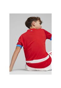 Puma - Młodzieżowa koszulka domowa reprezentacji Czech w piłce nożnej 2024 PUMA. Kolor: czerwony. Sport: piłka nożna