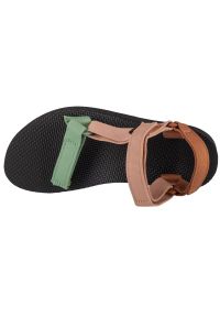 Sandały Teva Midform Universal Sandals 1090969-CYM zielone. Zapięcie: rzepy. Kolor: zielony. Materiał: tkanina. Wzór: paski