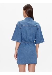 Calvin Klein Jeans Sukienka jeansowa J20J220666 Niebieski Relaxed Fit. Kolor: niebieski. Materiał: bawełna