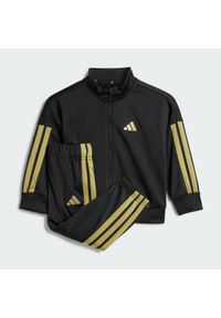 Adidas - Dres Essentials CLIMACOOL Kids. Okazja: na uczelnię. Kolor: czarny, żółty, wielokolorowy. Materiał: dresówka, poliester. Styl: sportowy #1