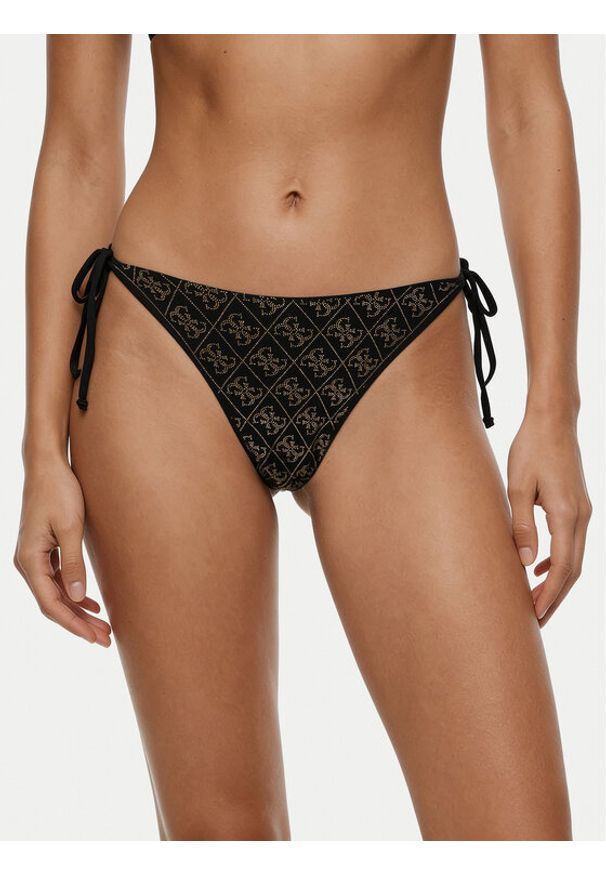 Guess Dół od bikini E6GO15 KCUO2 Czarny. Kolor: czarny. Materiał: syntetyk