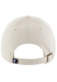 47 Brand - Czapka z daszkiem męska New York Yankees MLB Clean Up Cap. Kolor: beżowy. Materiał: bawełna