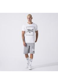 EVERLAST - Koszulka sportowa męska Everlast 37M291J861100. Kolor: biały. Materiał: bawełna. Długość rękawa: krótki rękaw. Długość: krótkie