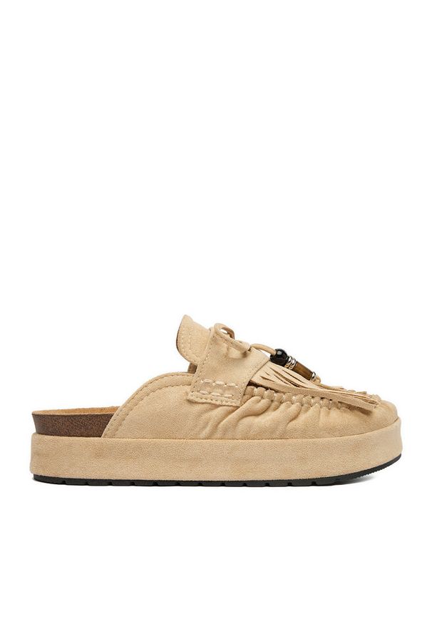 Klapki DeeZee. Kolor: beżowy