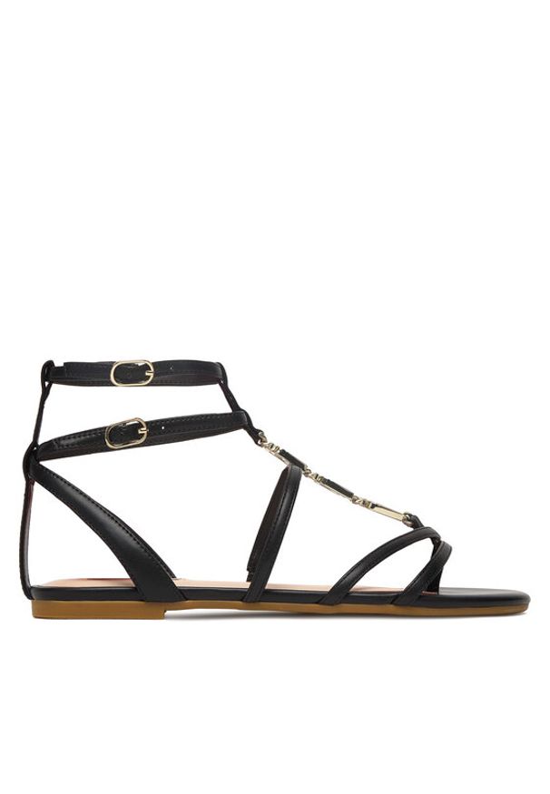 Liu Jo Sandały Sandy 09 SA6123 EX014 Czarny. Kolor: czarny. Materiał: skóra