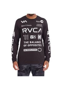 Koszulka sportowa męska RVCA All Brand. Kolor: czarny. Materiał: poliester, bawełna. Styl: sportowy