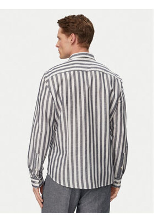 JOOP! Koszula Pit1 30102693 Granatowy Slim Fit. Kolor: niebieski. Materiał: bawełna