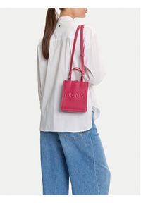 DKNY Torebka R44AZI34 Bordowy. Kolor: różowy. Materiał: skórzane #5