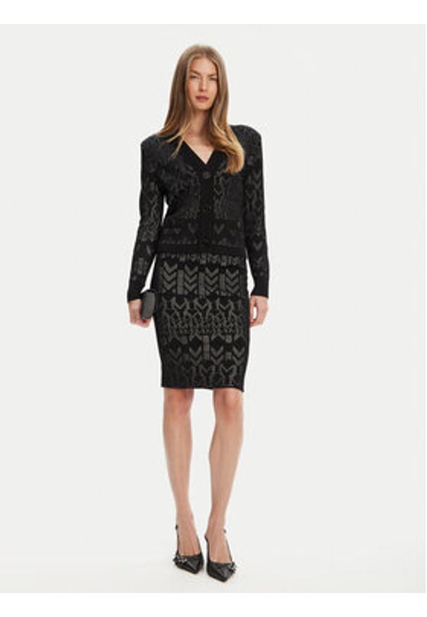 Marciano Guess Spódnica ołówkowa 5YGD16 5877Z Czarny Slim Fit. Kolor: czarny. Materiał: wiskoza