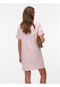 Vero Moda Sukienka jeansowa Jennie 10309665 Różowy Regular Fit. Kolor: różowy. Materiał: bawełna #5