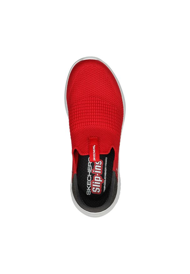 skechers - Buty sportowe Sneakersy dziewczęce, Slip-Ins Ultra Flex 3.0 - Smooth Step. Okazja: na co dzień. Kolor: czarny, czerwony, wielokolorowy. Sport: turystyka piesza