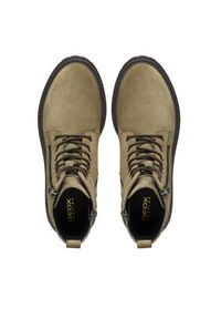 Geox Botki D Iridea D16HRF 00022 C3704 Khaki. Kolor: brązowy. Materiał: zamsz, skóra #5
