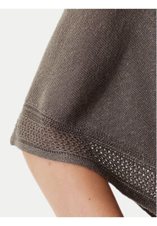 Morgan Bluzka 241-MCHRIS Khaki Relaxed Fit. Kolor: brązowy. Materiał: wiskoza