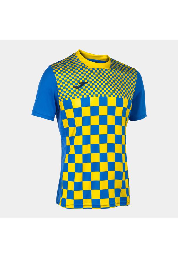 Jersey Joma Flag III. Kolor: wielokolorowy, niebieski, żółty. Materiał: jersey. Sport: piłka nożna